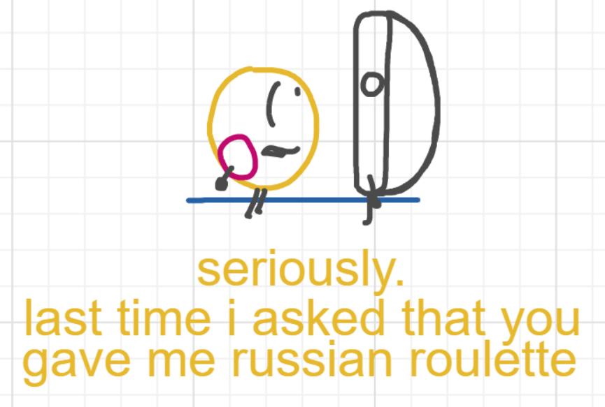 A panel from What's The Point, episode five of the Board Boards object show by Furretwalk/WalkingFurret.